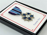 Family Recognition Medals - Blue and White (Color)