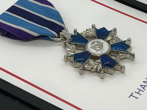 Family Recognition Medals - Blue and White Collection