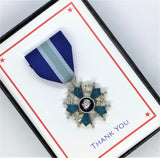 Family Recognition Medals - Silver and Blue (Color)