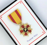 Family Recognition Medals- Scarlet and Gold (Color)