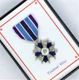 Family Recognition Medals - Blue and White (Color)