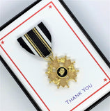 Family Recognition Medals - Black and Gold (Color)