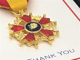 Family Recognition Medals- Scarlet and Gold (Color)