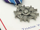 Family Recognition Medals - Blue and White (Pewter)